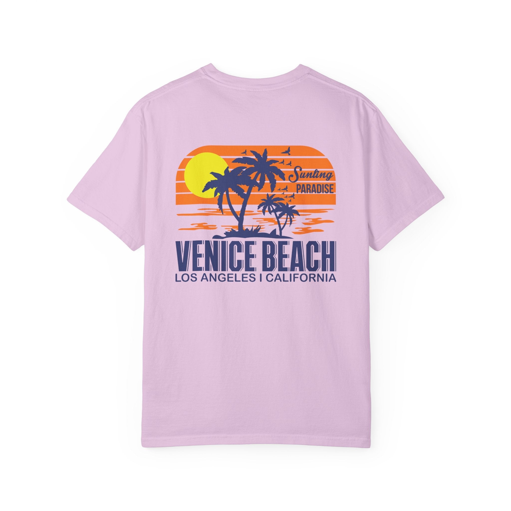 Venice Beach Sunset T-Shirt Palm Trees & Surf Retro Graphic - Etna Gift