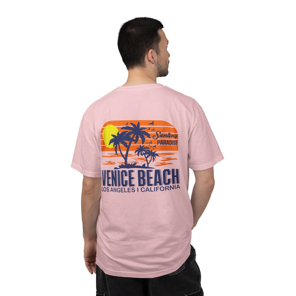 Venice Beach Sunset T-Shirt Palm Trees & Surf Retro Graphic - Etna Gift