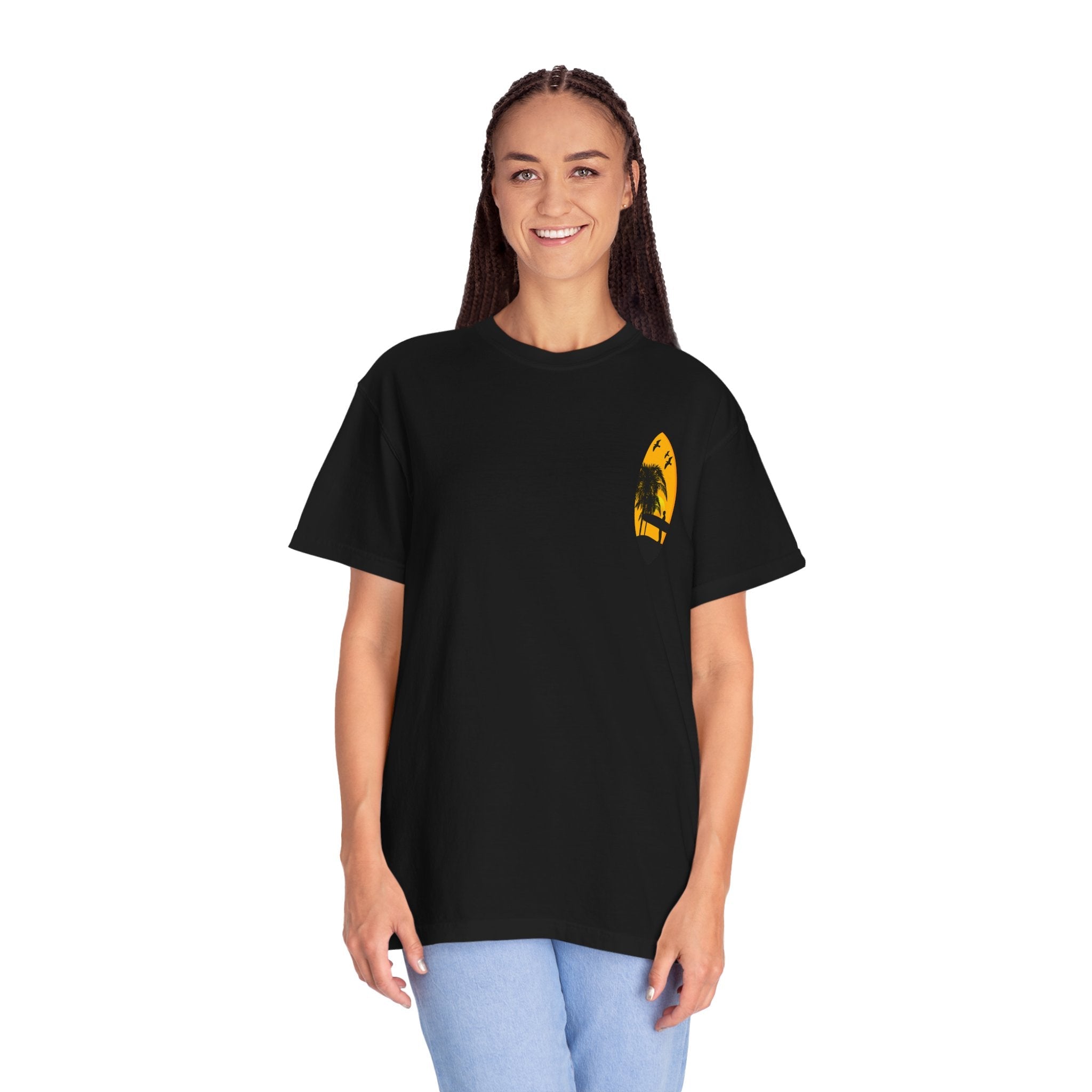 Venice Beach Sunset T-Shirt Palm Trees & Surf Retro Graphic - Etna Gift