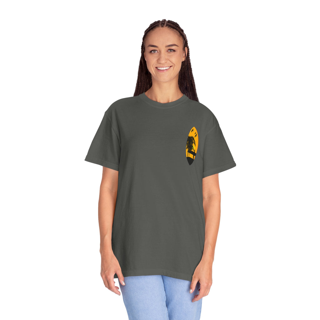 Venice Beach Sunset T-Shirt Palm Trees & Surf Retro Graphic - Etna Gift