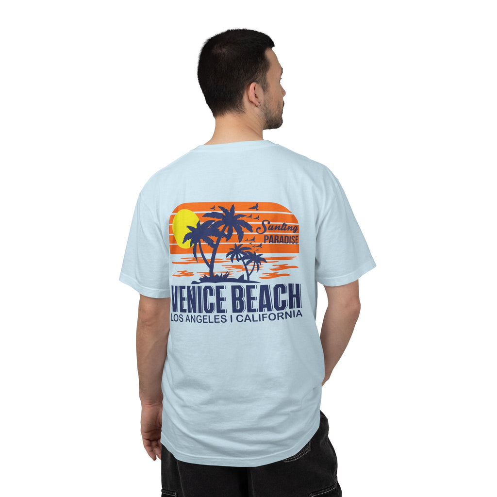 Venice Beach Sunset T-Shirt Palm Trees & Surf Retro Graphic - Etna Gift