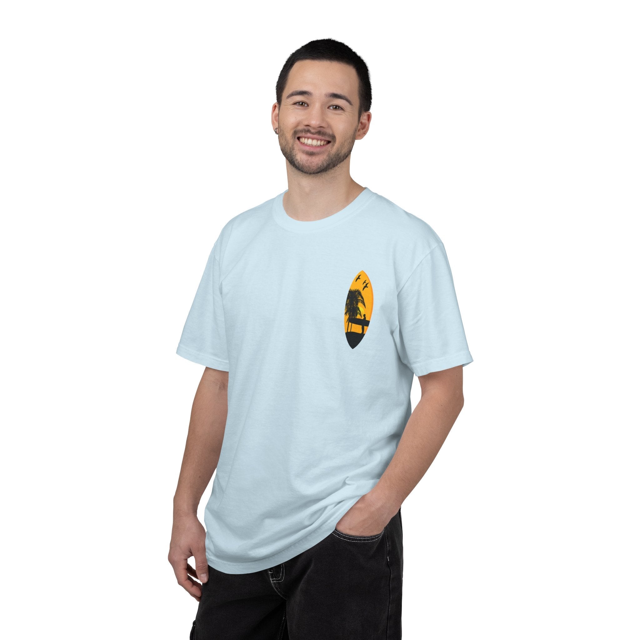 Venice Beach Sunset T-Shirt Palm Trees & Surf Retro Graphic - Etna Gift