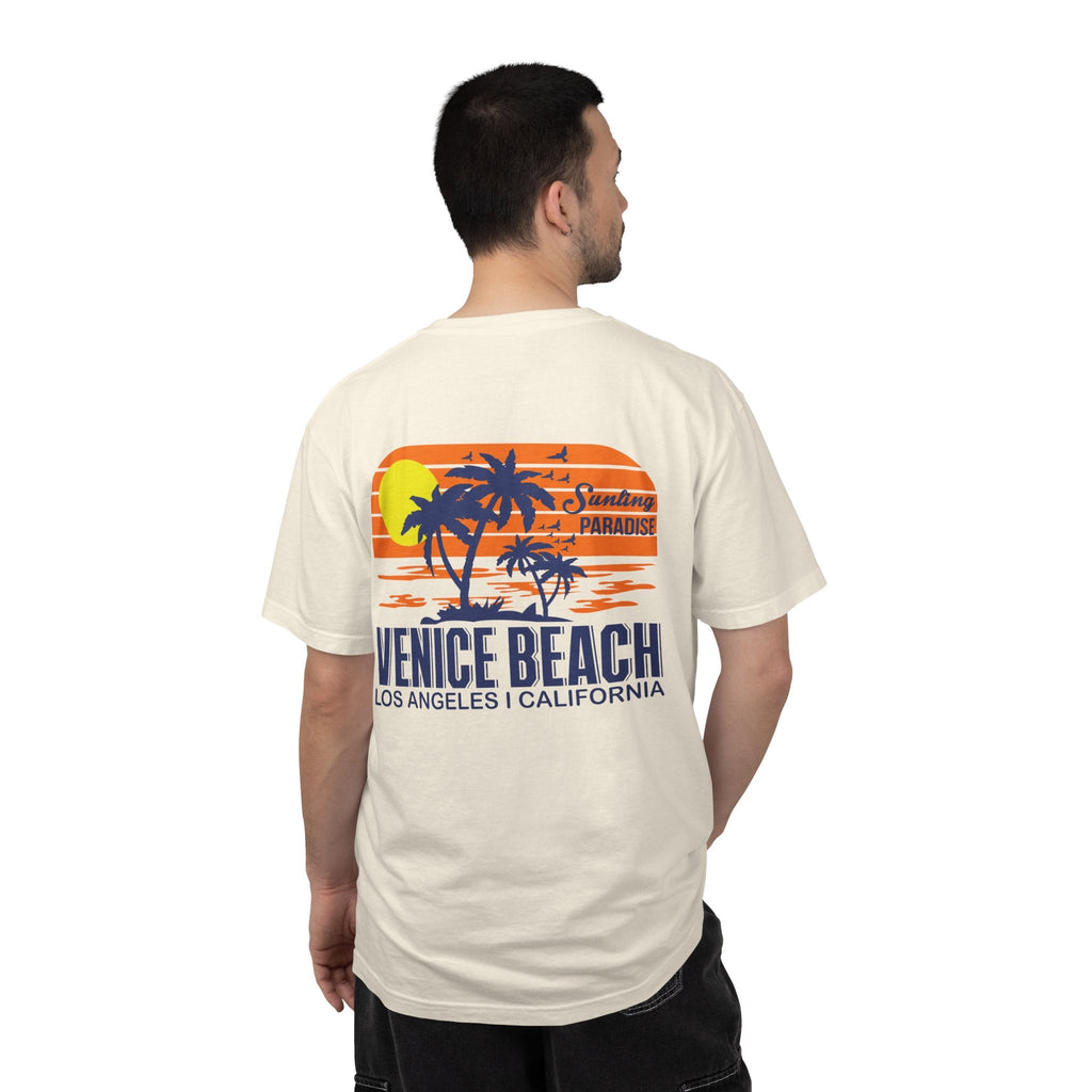 Venice Beach Sunset T-Shirt Palm Trees & Surf Retro Graphic - Etna Gift