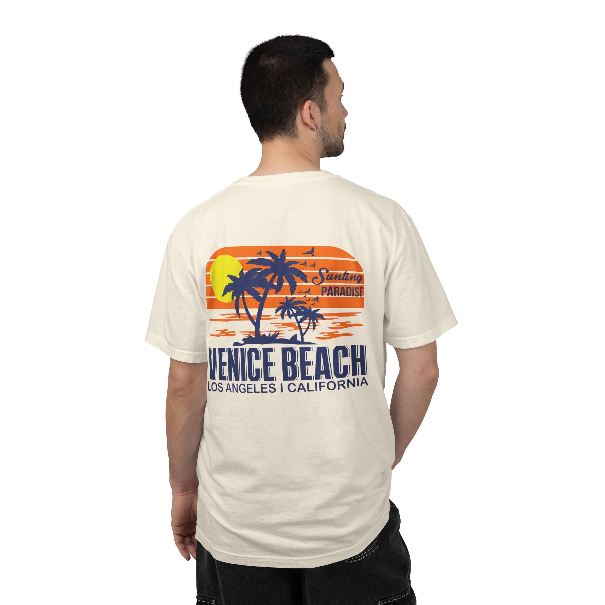 Venice Beach Sunset T-Shirt Palm Trees & Surf Retro Graphic - Etna Gift