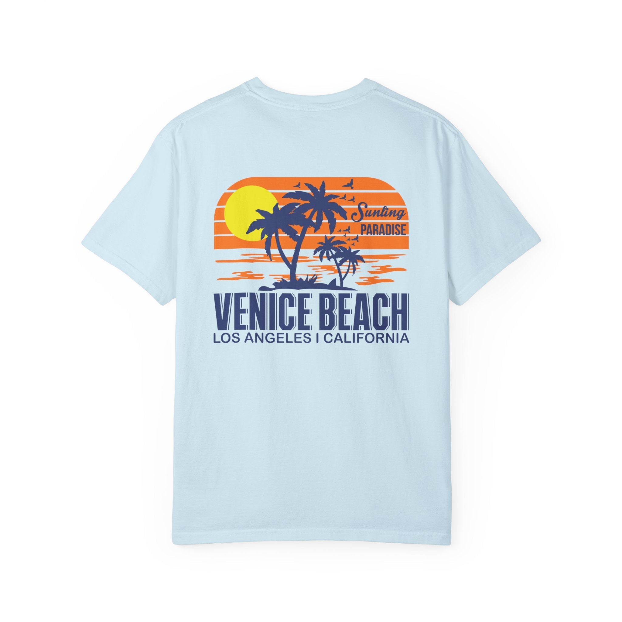 Venice Beach Sunset T-Shirt Palm Trees & Surf Retro Graphic - Etna Gift