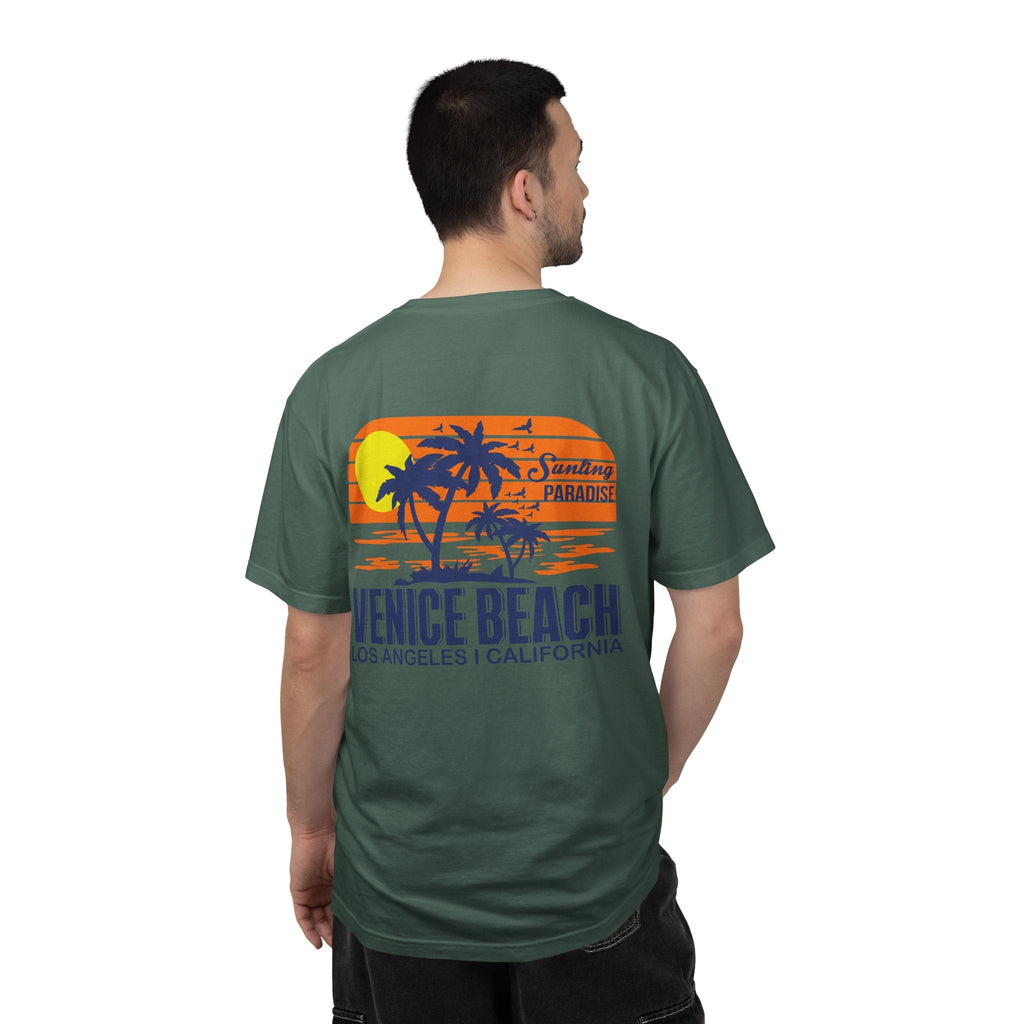 Venice Beach Sunset T-Shirt Palm Trees & Surf Retro Graphic - Etna Gift