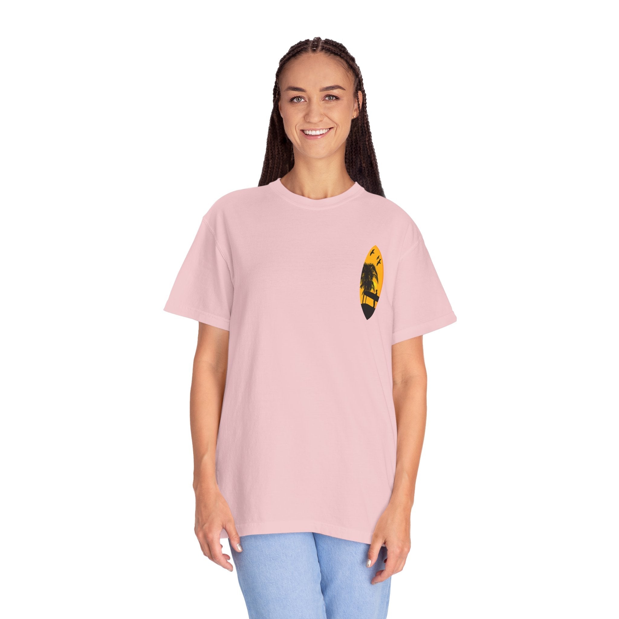 Venice Beach Sunset T-Shirt Palm Trees & Surf Retro Graphic - Etna Gift