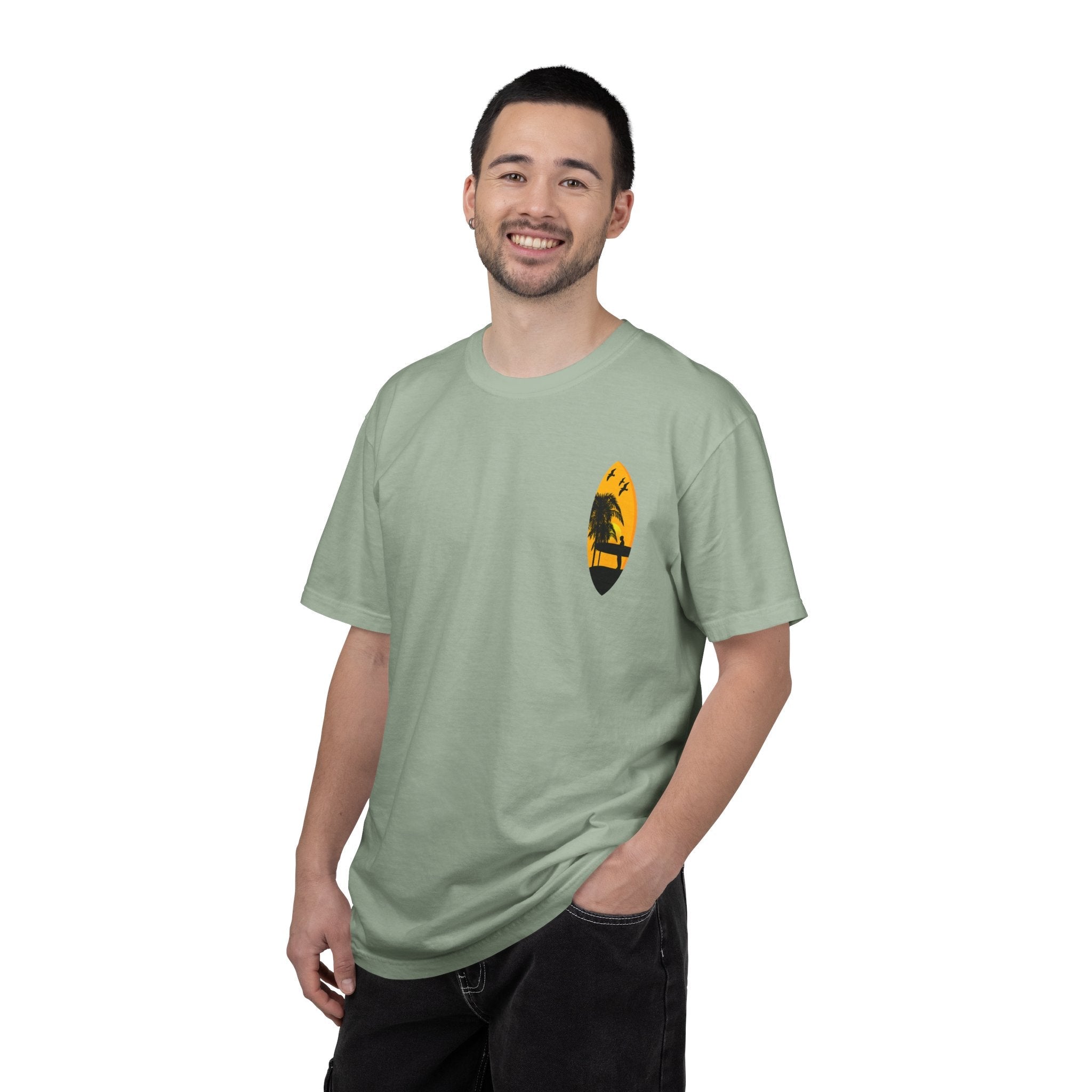 Venice Beach Sunset T-Shirt Palm Trees & Surf Retro Graphic - Etna Gift