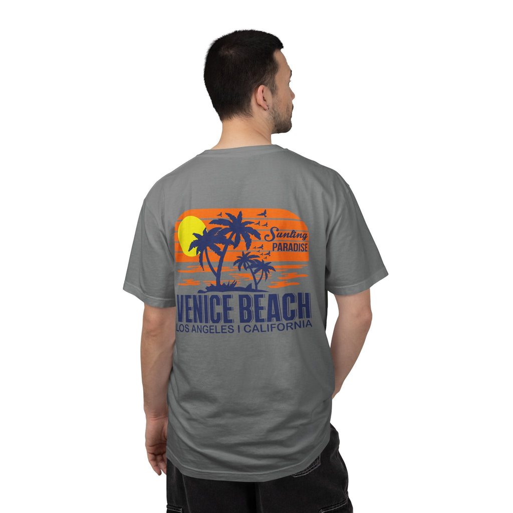 Venice Beach Sunset T-Shirt Palm Trees & Surf Retro Graphic - Etna Gift