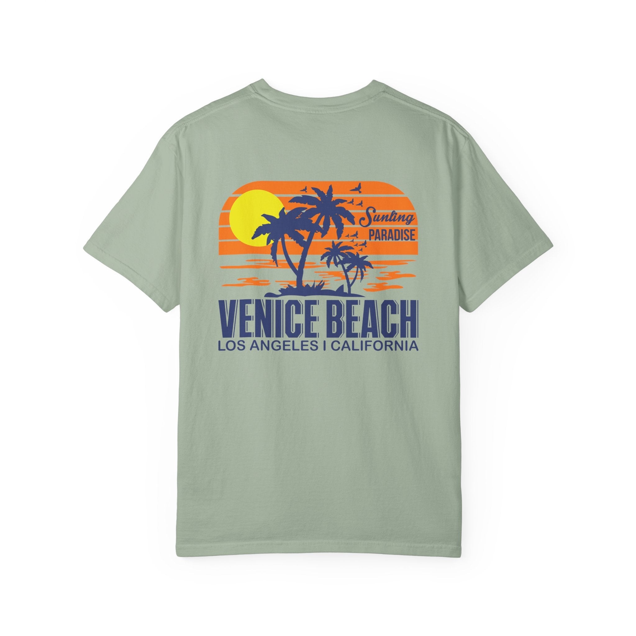 Venice Beach Sunset T-Shirt Palm Trees & Surf Retro Graphic - Etna Gift