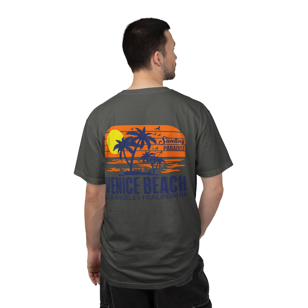 Venice Beach Sunset T-Shirt Palm Trees & Surf Retro Graphic - Etna Gift