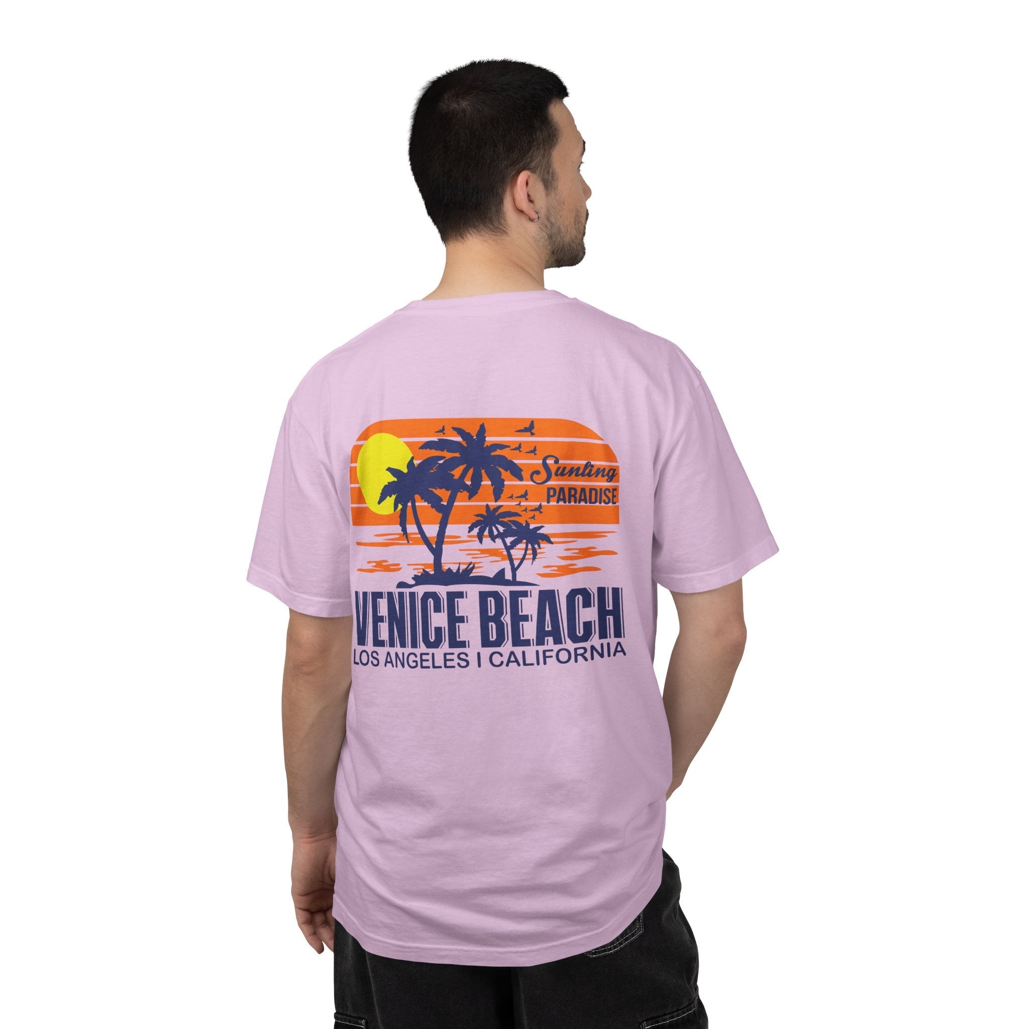 Venice Beach Sunset T-Shirt Palm Trees & Surf Retro Graphic - Etna Gift