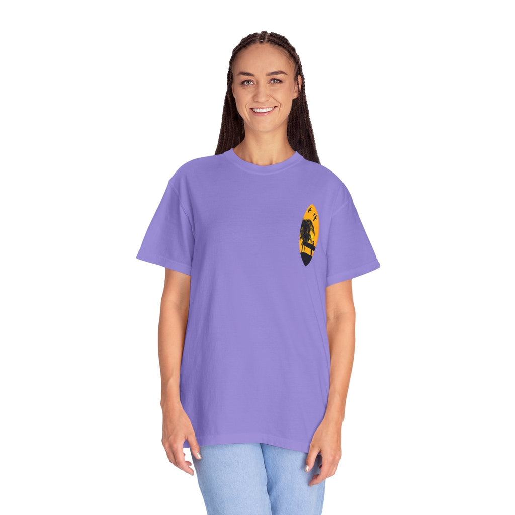 Venice Beach Sunset T-Shirt Palm Trees & Surf Retro Graphic - Etna Gift