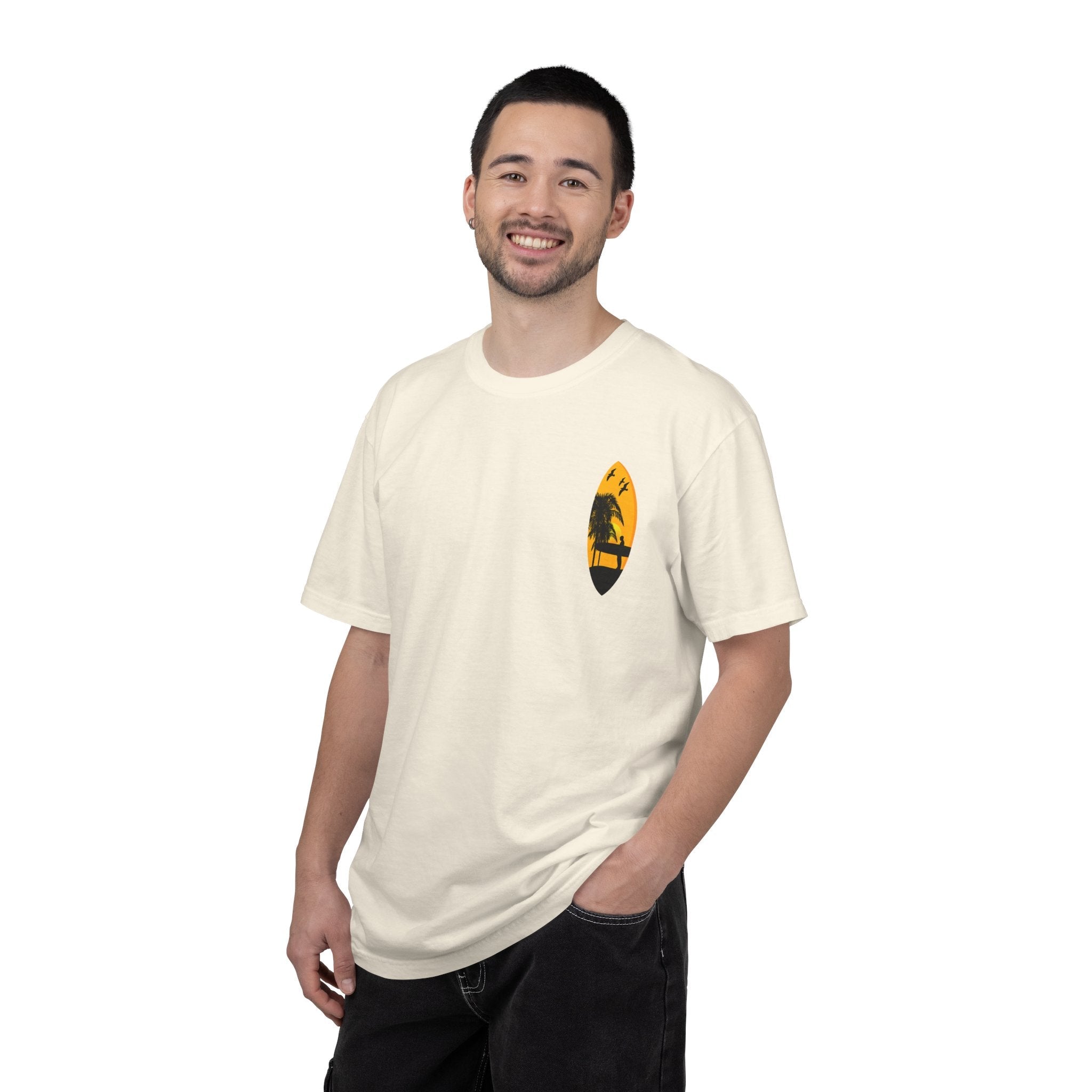 Venice Beach Sunset T-Shirt Palm Trees & Surf Retro Graphic - Etna Gift