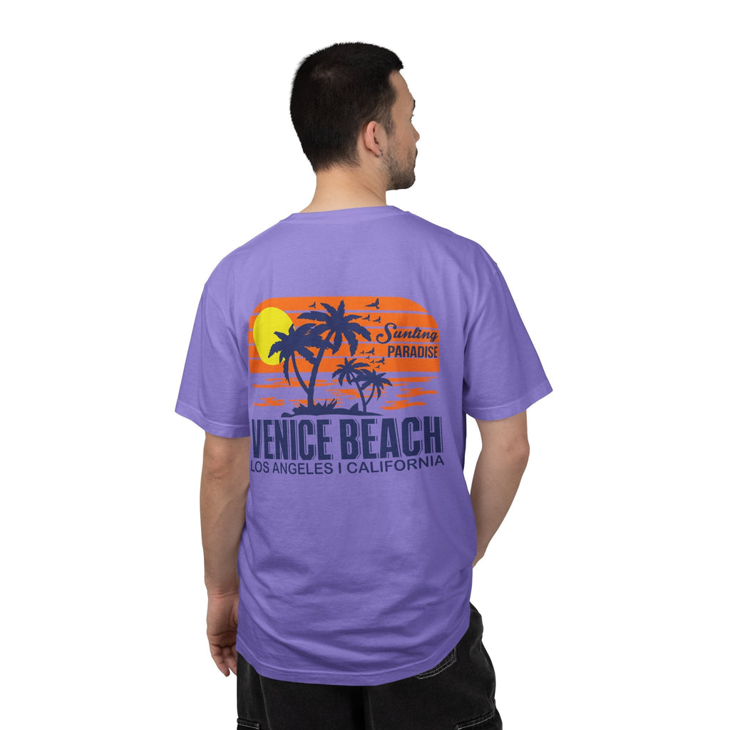 Venice Beach Sunset T-Shirt Palm Trees & Surf Retro Graphic - Etna Gift