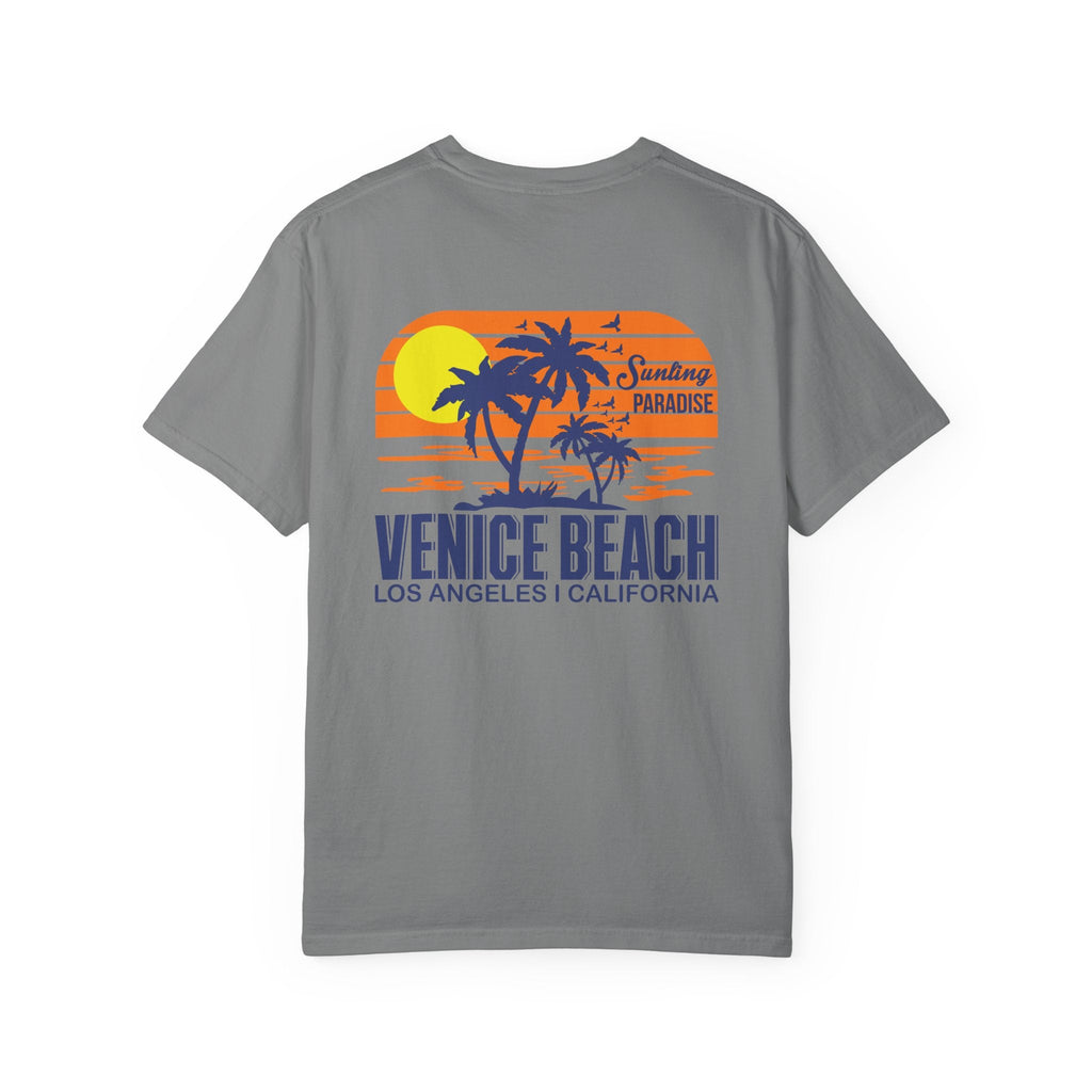 Venice Beach Sunset T-Shirt Palm Trees & Surf Retro Graphic - Etna Gift
