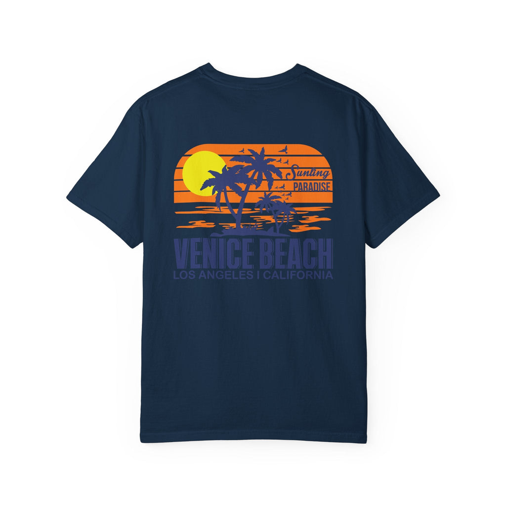 Venice Beach Sunset T-Shirt Palm Trees & Surf Retro Graphic - Etna Gift