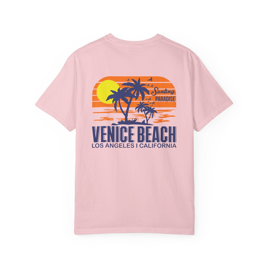 Venice Beach Sunset T-Shirt Palm Trees & Surf Retro Graphic - Etna Gift