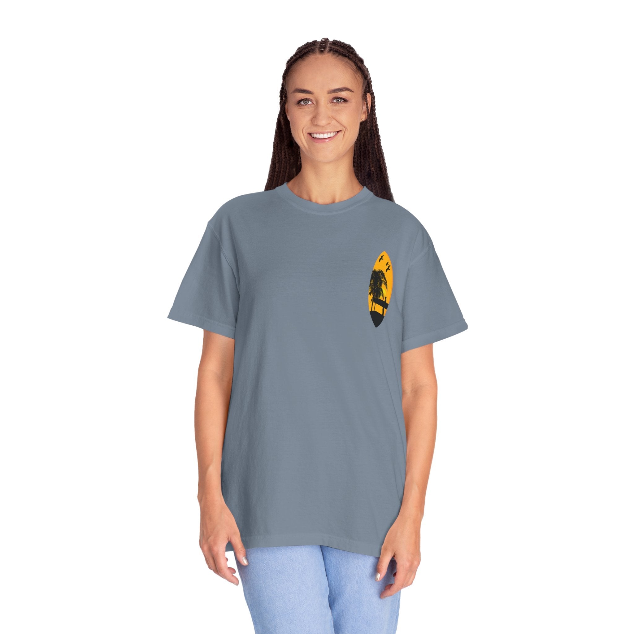 Venice Beach Sunset T-Shirt Palm Trees & Surf Retro Graphic - Etna Gift