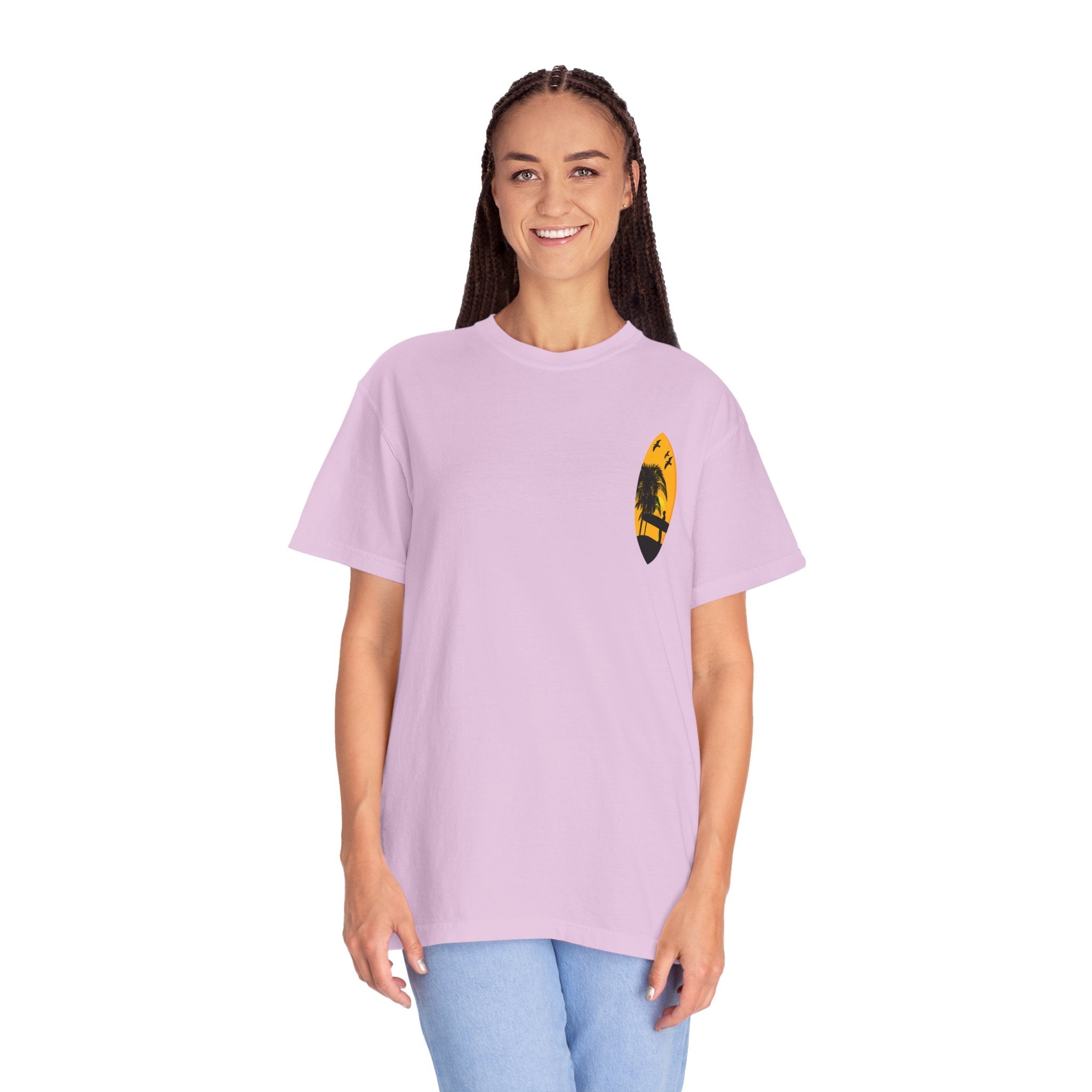 Venice Beach Sunset T-Shirt Palm Trees & Surf Retro Graphic - Etna Gift