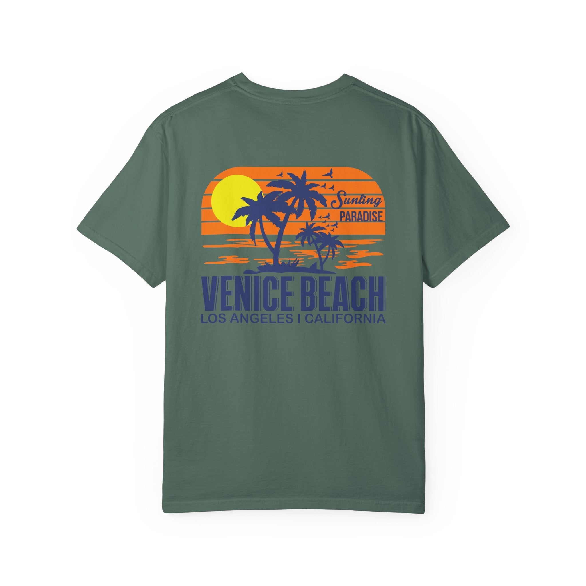 Venice Beach Sunset T-Shirt Palm Trees & Surf Retro Graphic - Etna Gift