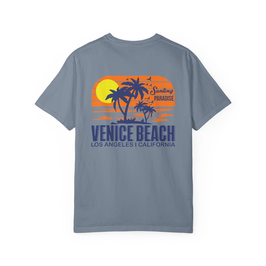 Venice Beach Sunset T-Shirt Palm Trees & Surf Retro Graphic - Etna Gift