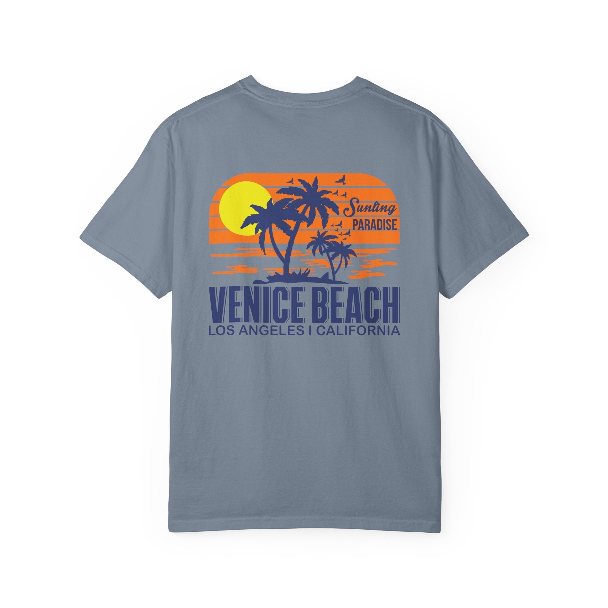 Venice Beach Sunset T-Shirt Palm Trees & Surf Retro Graphic - Etna Gift