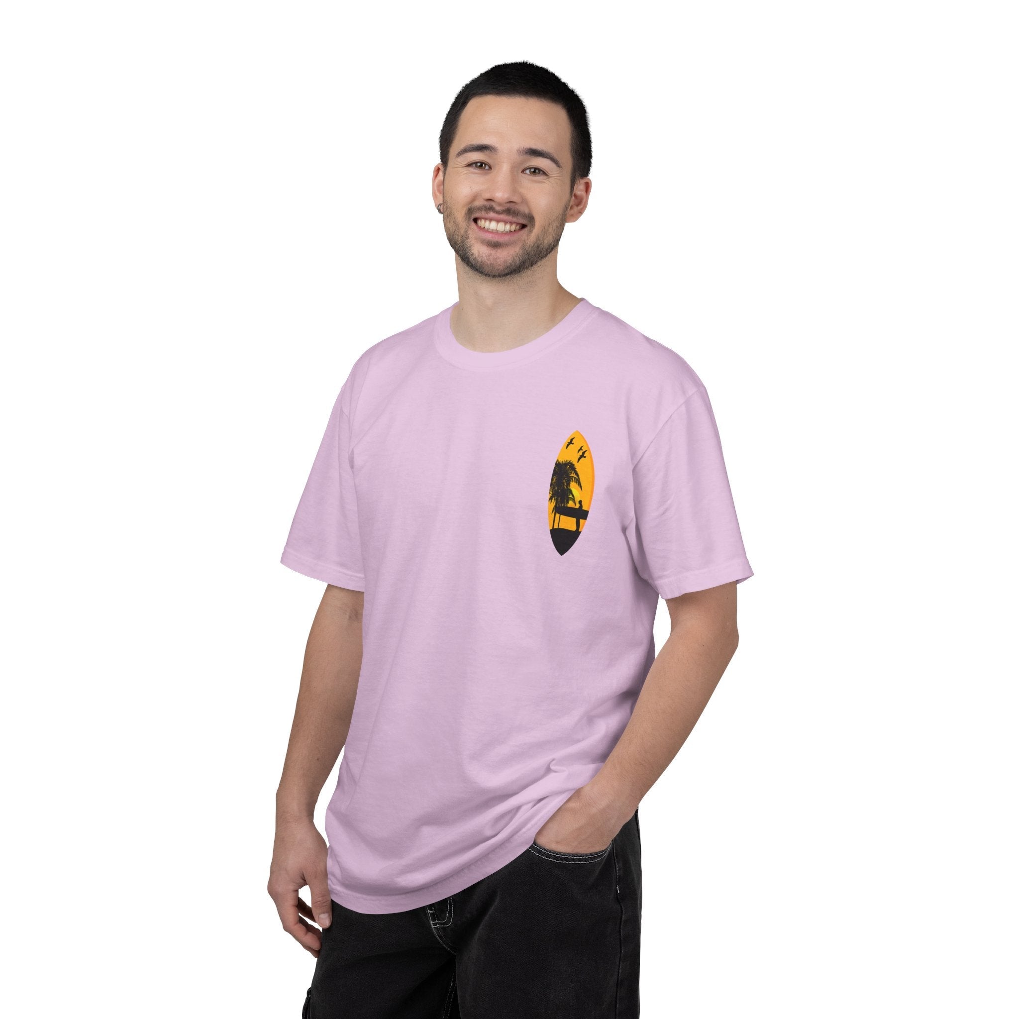 Venice Beach Sunset T-Shirt Palm Trees & Surf Retro Graphic - Etna Gift