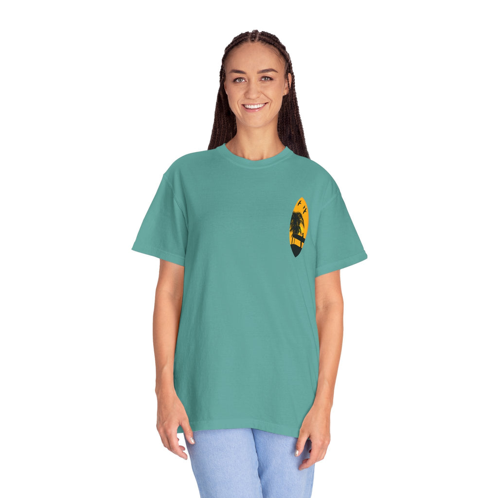 Venice Beach Sunset T-Shirt Palm Trees & Surf Retro Graphic - Etna Gift