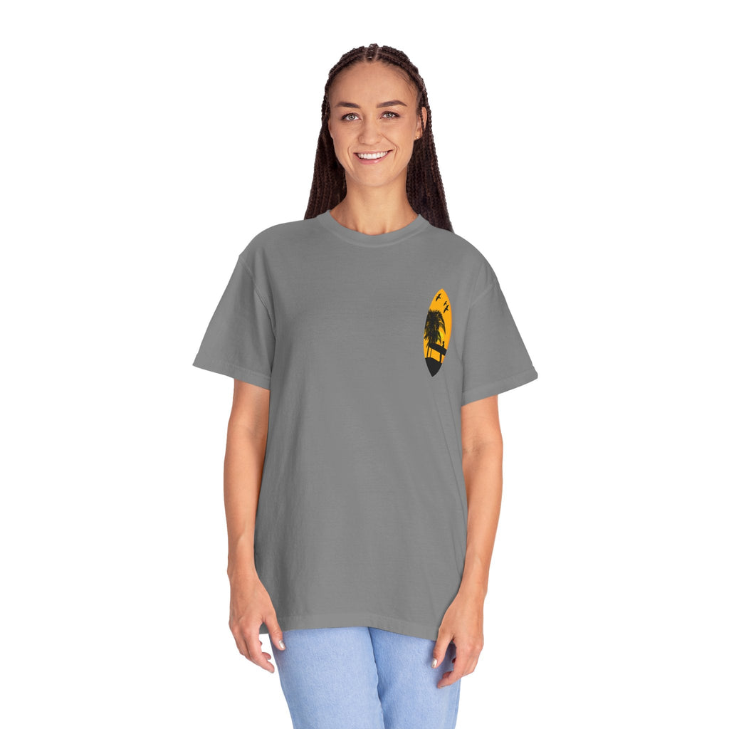 Venice Beach Sunset T-Shirt Palm Trees & Surf Retro Graphic - Etna Gift