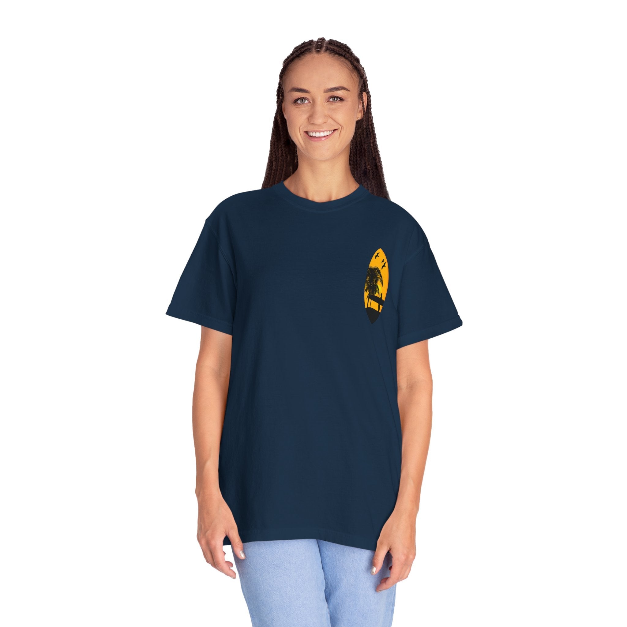 Venice Beach Sunset T-Shirt Palm Trees & Surf Retro Graphic - Etna Gift
