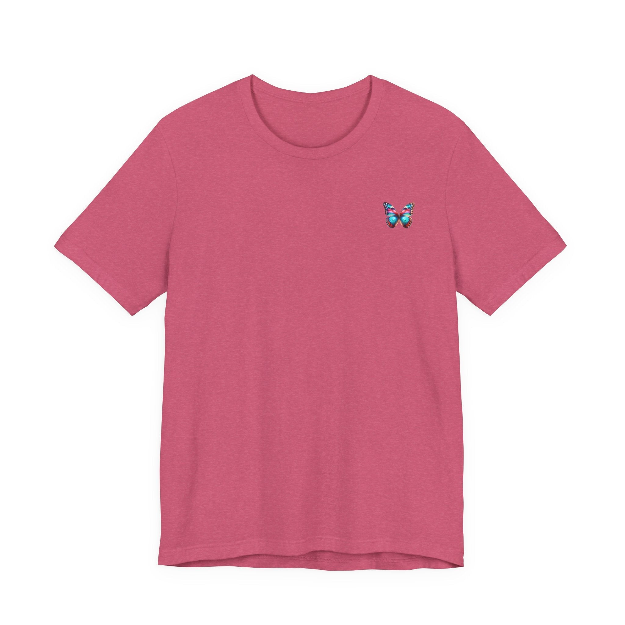Vibrant Rainbow Butterfly Tee Colorful Monarch Wing Graphic - Etna Gift