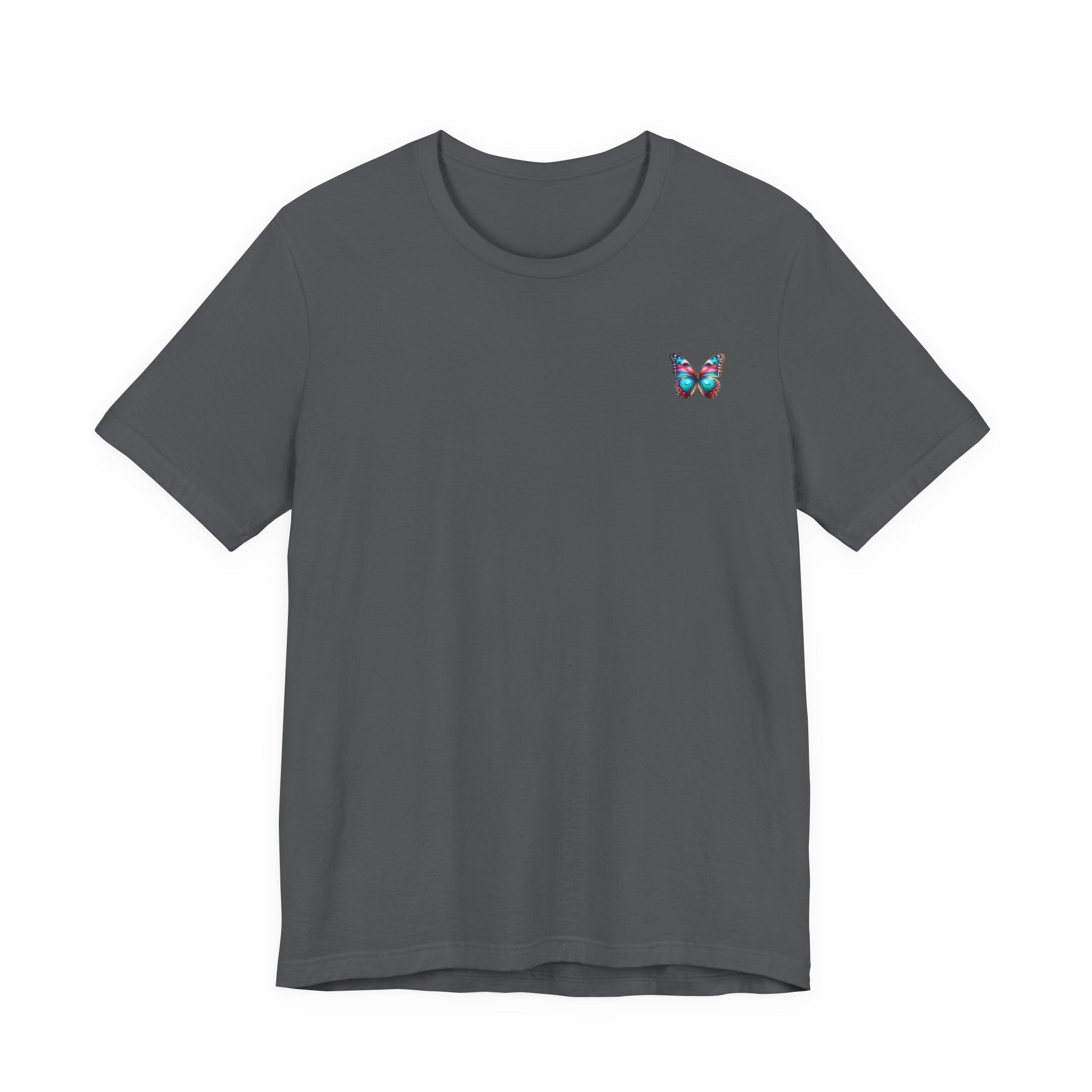 Vibrant Rainbow Butterfly Tee Colorful Monarch Wing Graphic - Etna Gift