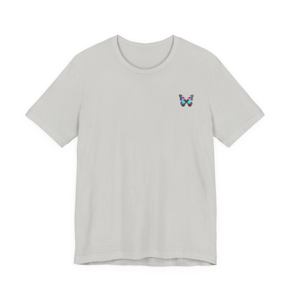 Vibrant Rainbow Butterfly Tee Colorful Monarch Wing Graphic - Etna Gift