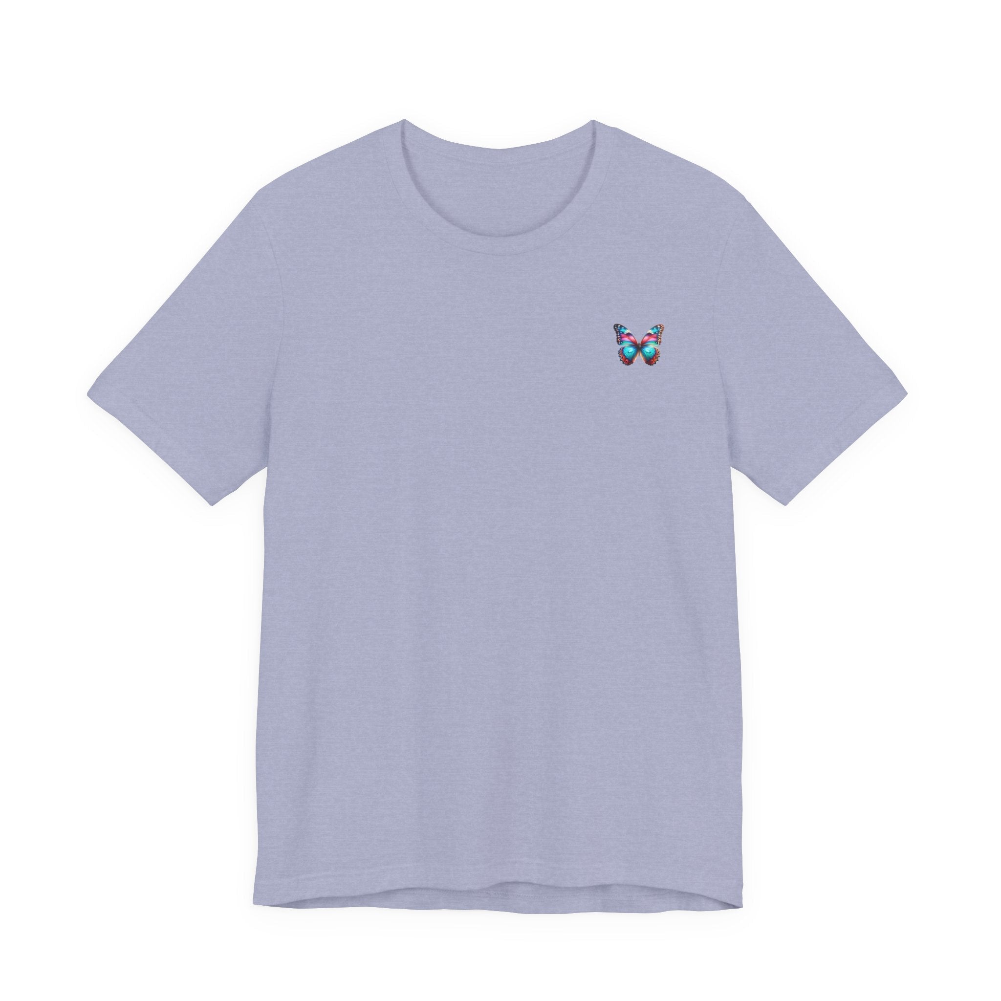 Vibrant Rainbow Butterfly Tee Colorful Monarch Wing Graphic - Etna Gift