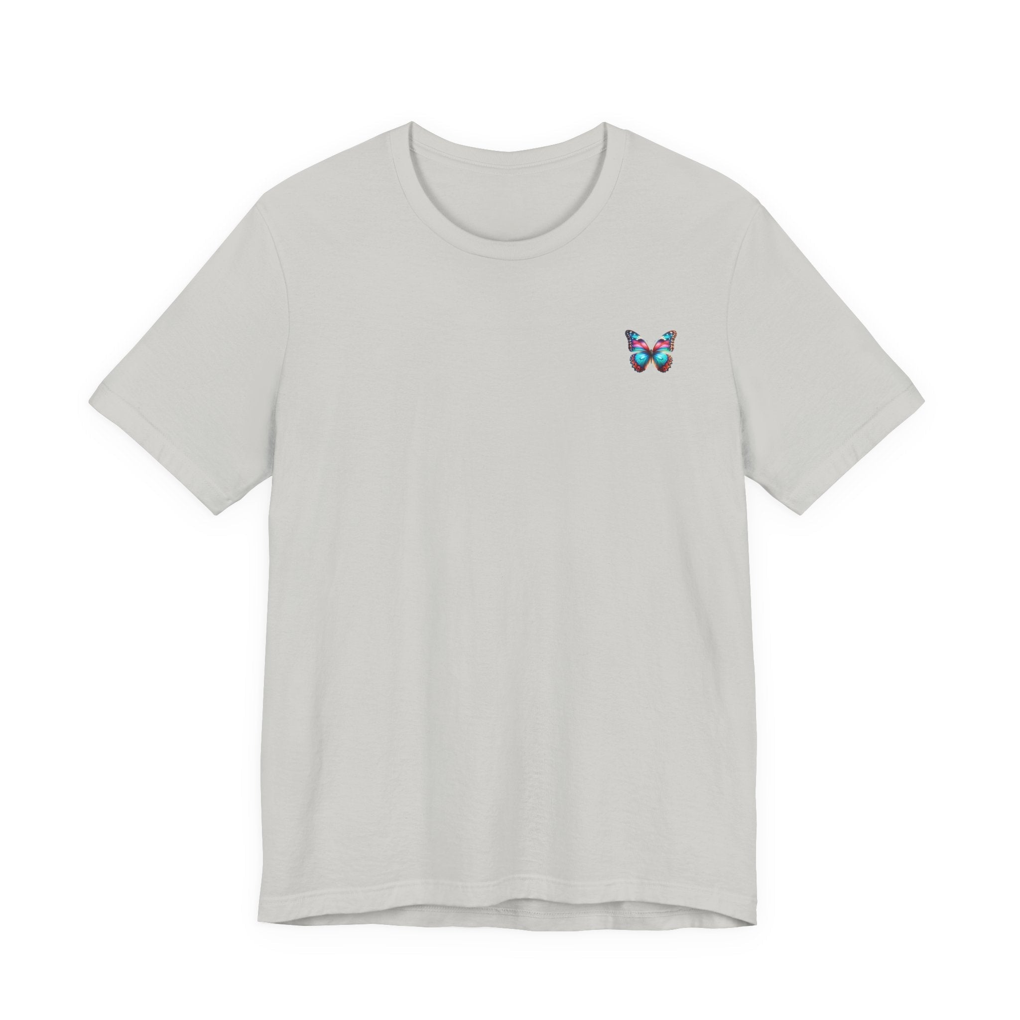 Vibrant Rainbow Butterfly Tee Colorful Monarch Wing Graphic - Etna Gift