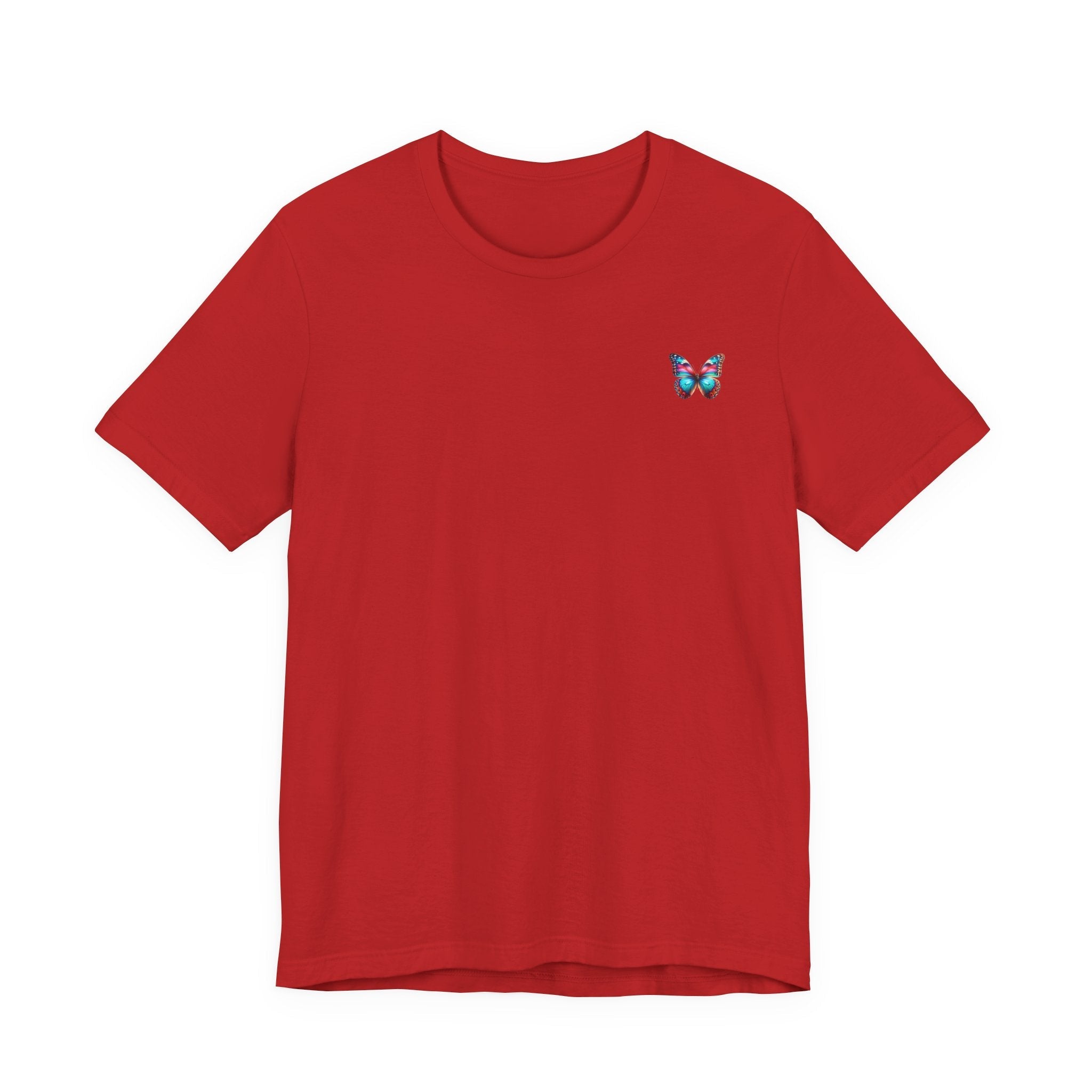 Vibrant Rainbow Butterfly Tee Colorful Monarch Wing Graphic - Etna Gift
