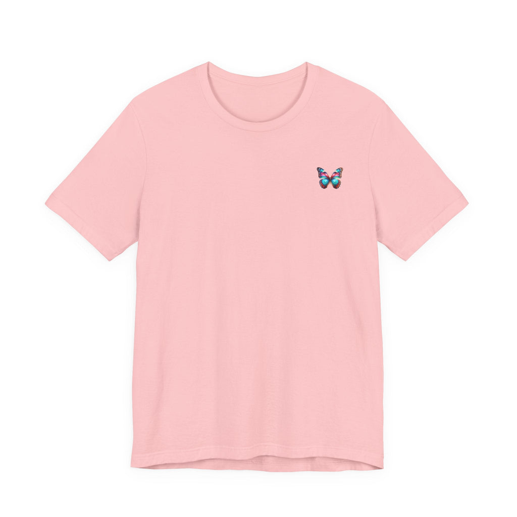 Vibrant Rainbow Butterfly Tee Colorful Monarch Wing Graphic - Etna Gift