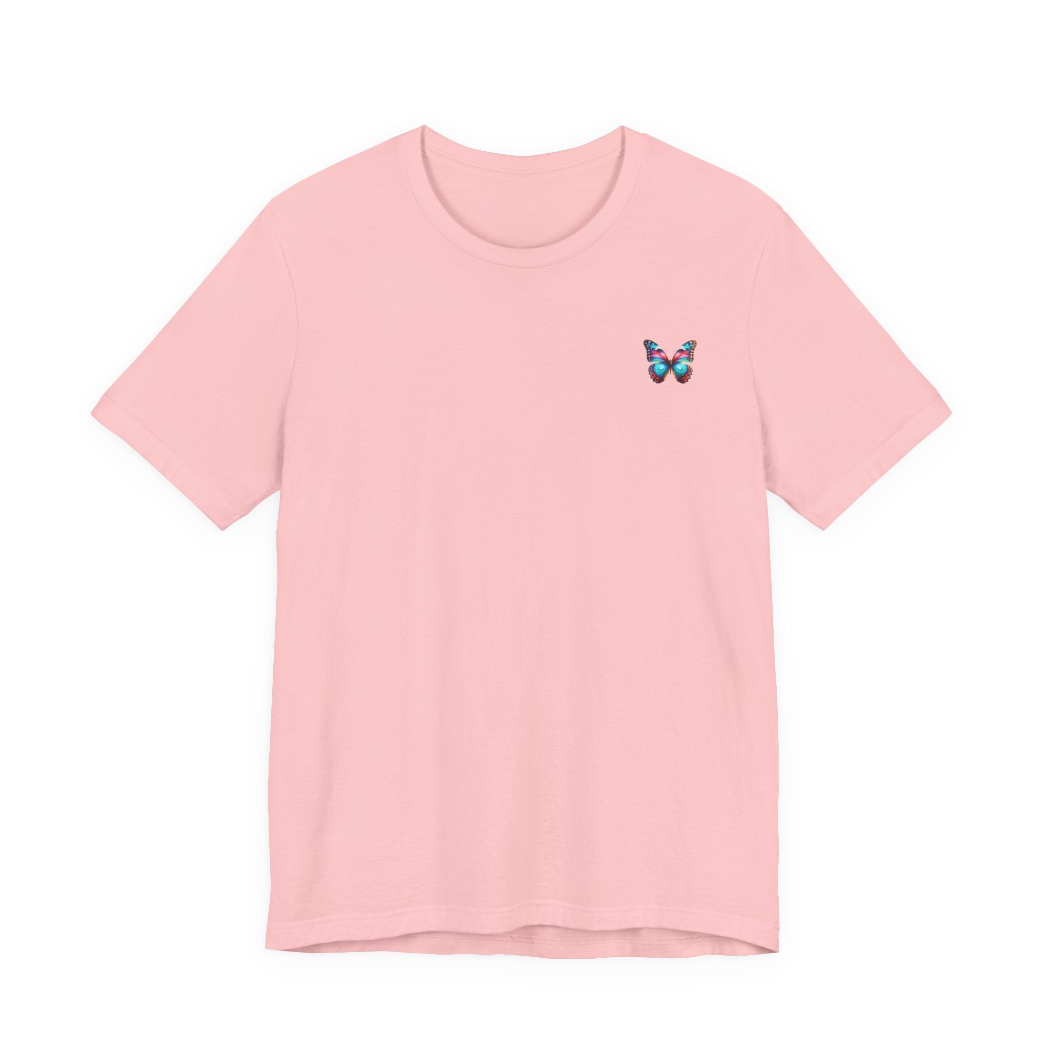Vibrant Rainbow Butterfly Tee Colorful Monarch Wing Graphic - Etna Gift
