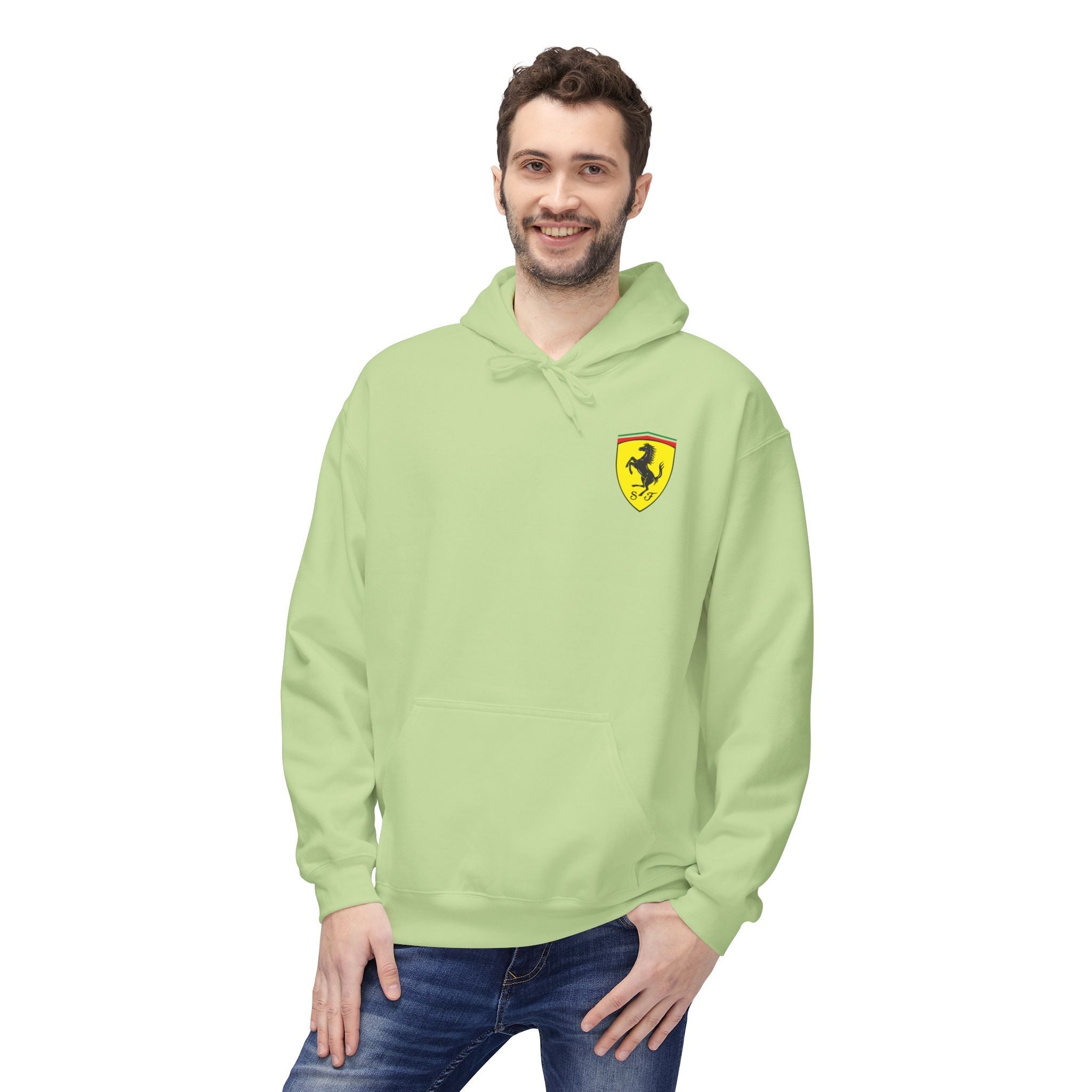 Vintage Ferrari F1 Racing Car Hoodie Prancing Horse Crest - Etna Gift