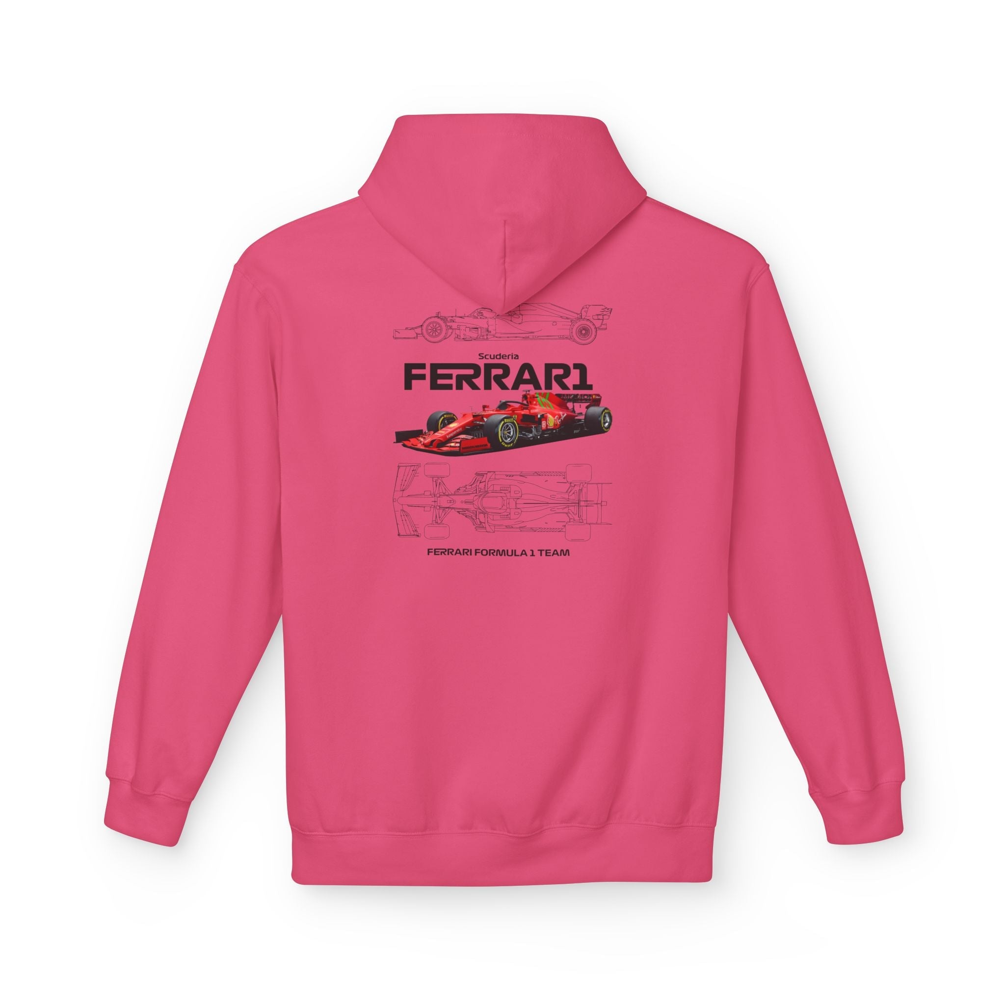 Vintage Ferrari F1 Racing Car Hoodie Prancing Horse Crest - Etna Gift