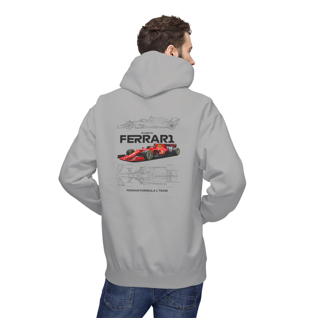 Vintage Ferrari F1 Racing Car Hoodie Prancing Horse Crest - Etna Gift