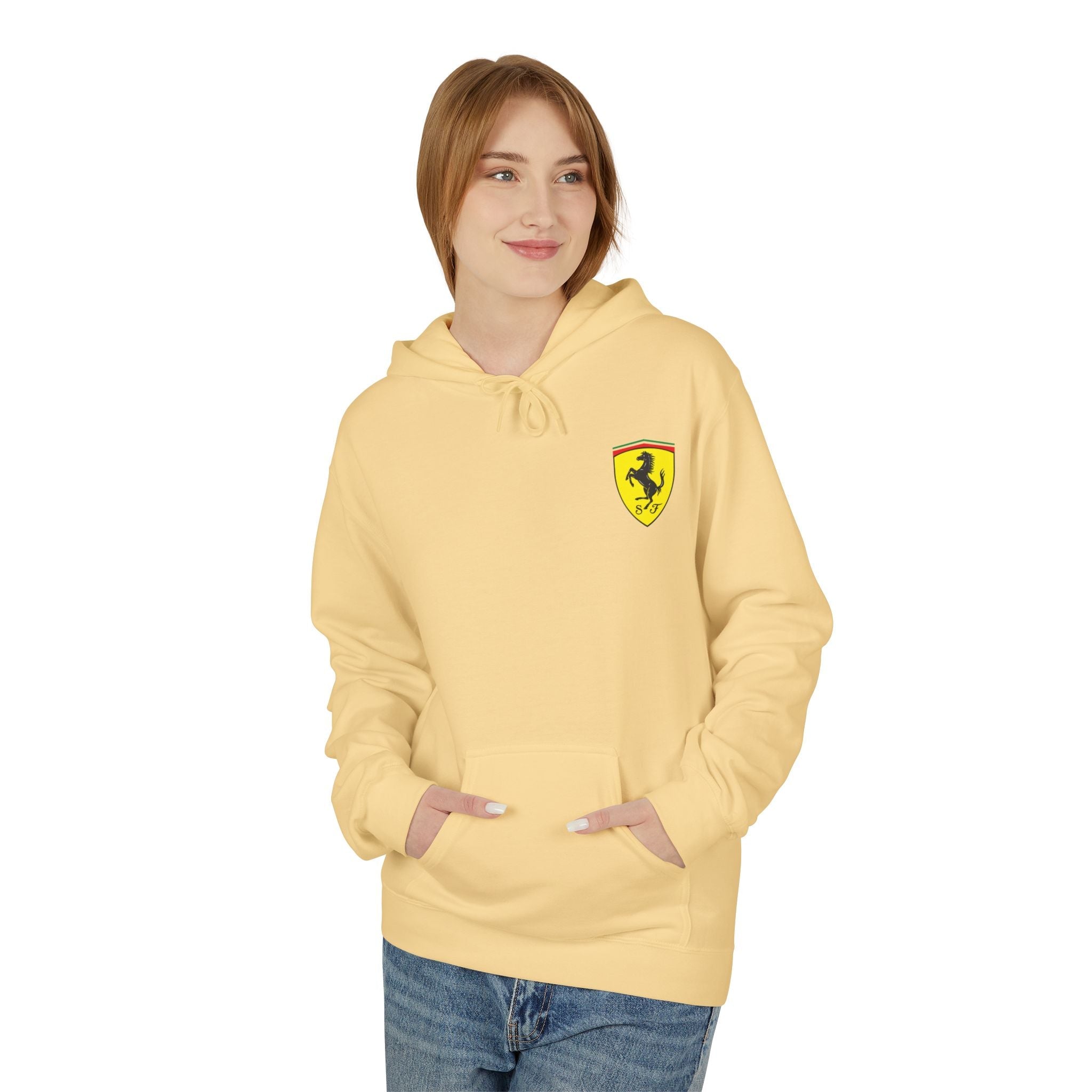 Vintage Ferrari F1 Racing Car Hoodie Prancing Horse Crest - Etna Gift