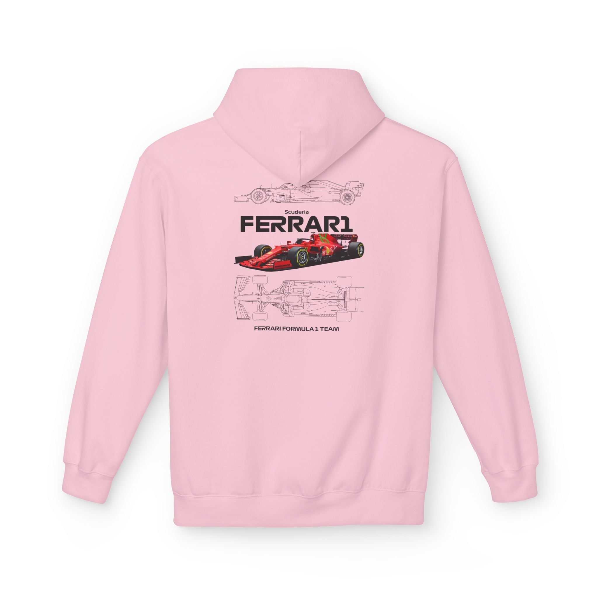 Vintage Ferrari F1 Racing Car Hoodie Prancing Horse Crest - Etna Gift