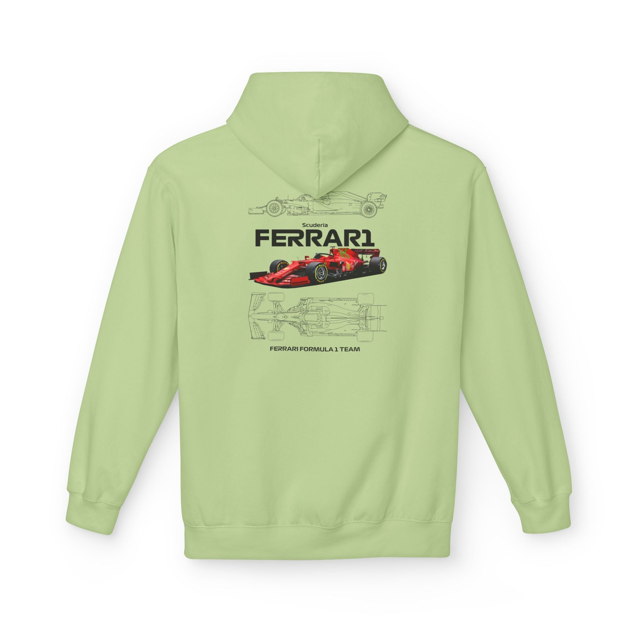 Vintage Ferrari F1 Racing Car Hoodie Prancing Horse Crest - Etna Gift