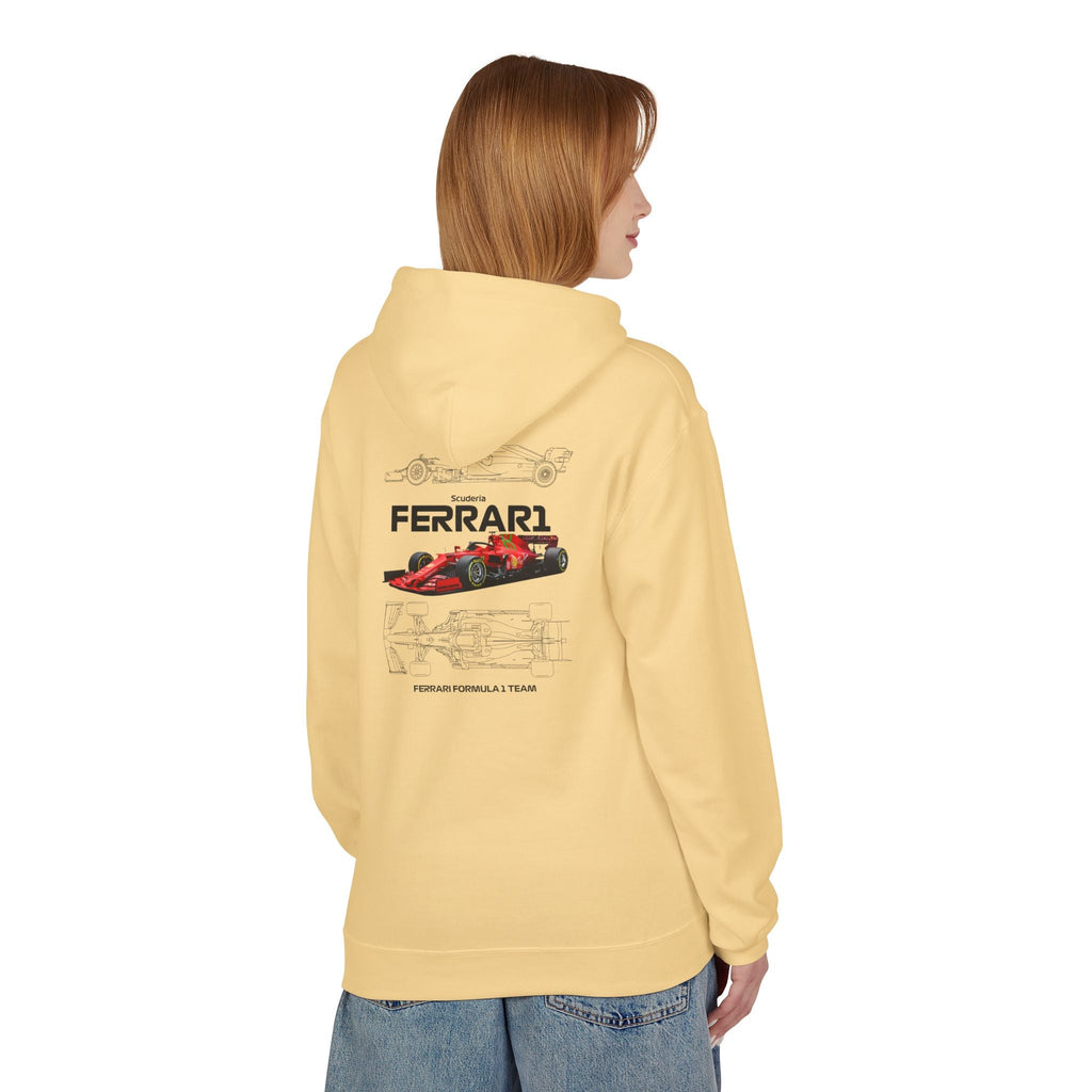 Vintage Ferrari F1 Racing Car Hoodie Prancing Horse Crest - Etna Gift
