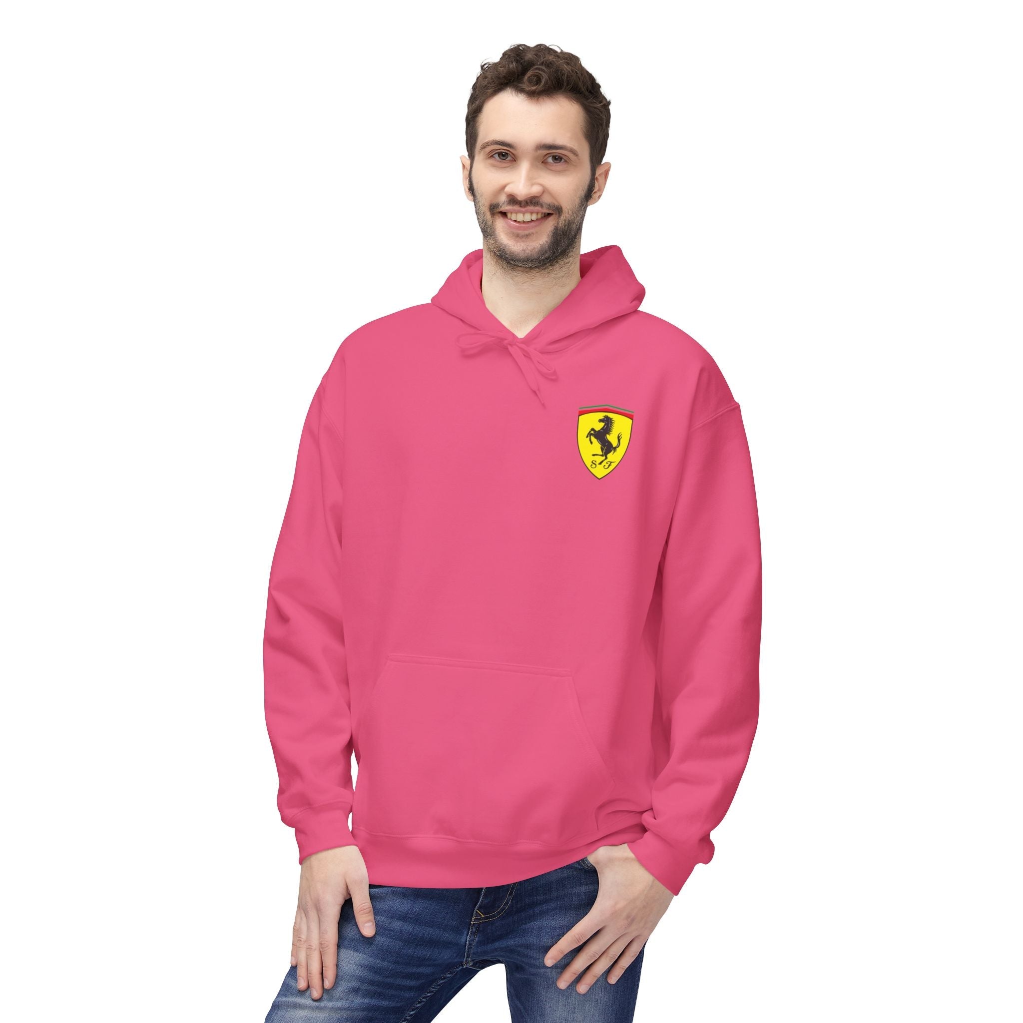 Vintage Ferrari F1 Racing Car Hoodie Prancing Horse Crest - Etna Gift