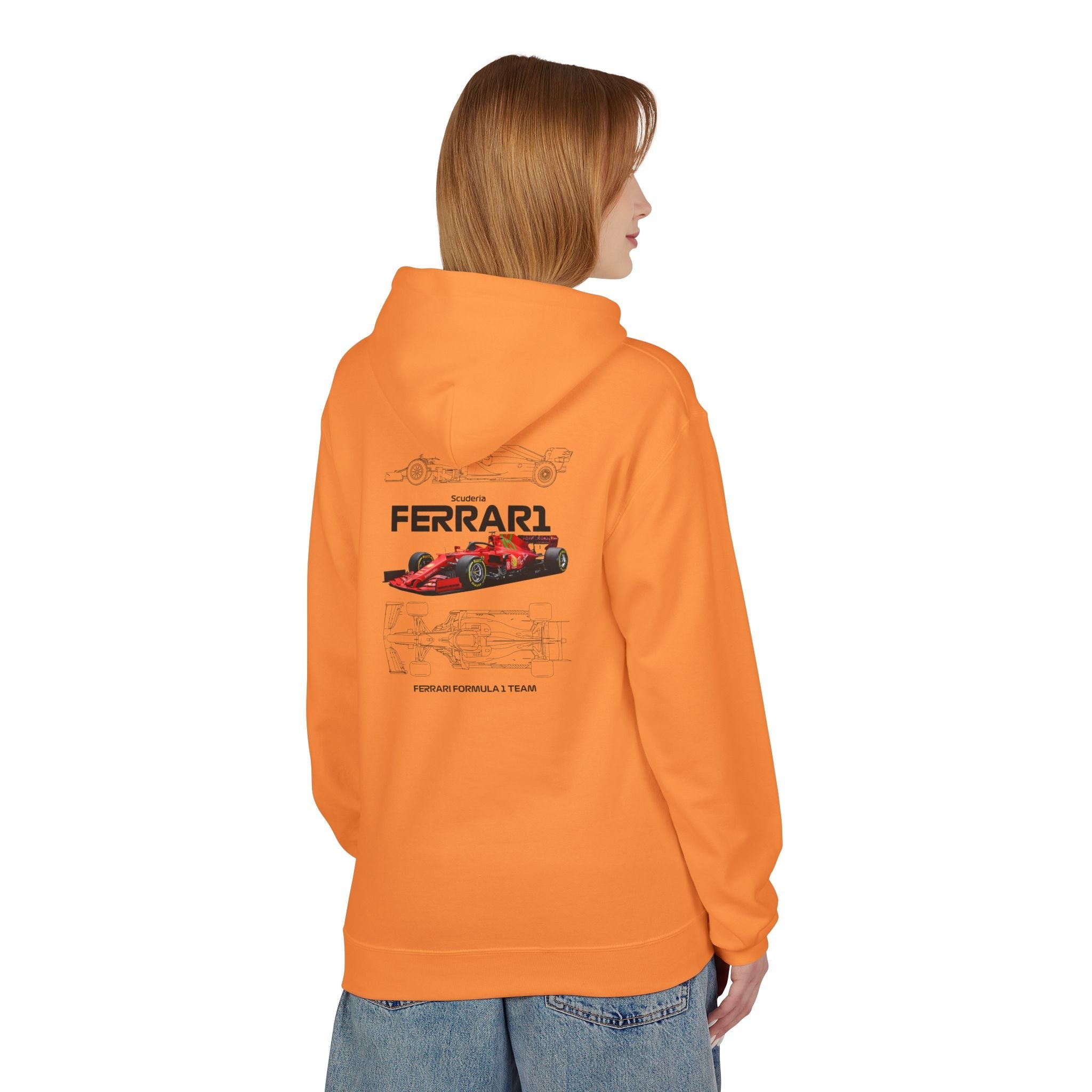 Vintage Ferrari F1 Racing Car Hoodie Prancing Horse Crest - Etna Gift
