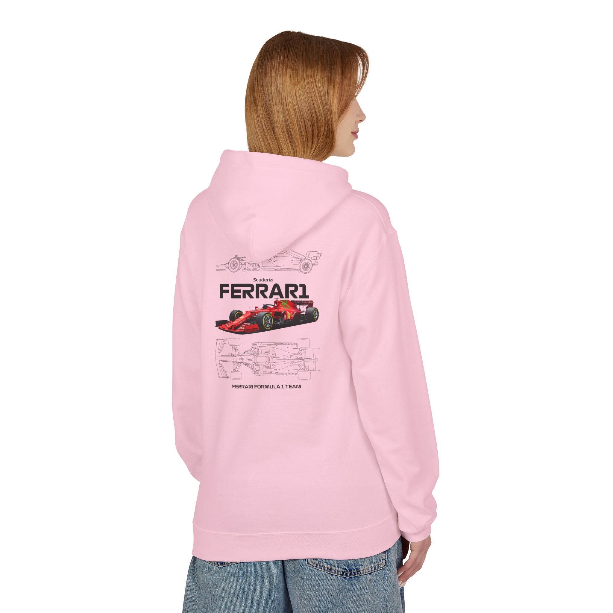 Vintage Ferrari F1 Racing Car Hoodie Prancing Horse Crest - Etna Gift