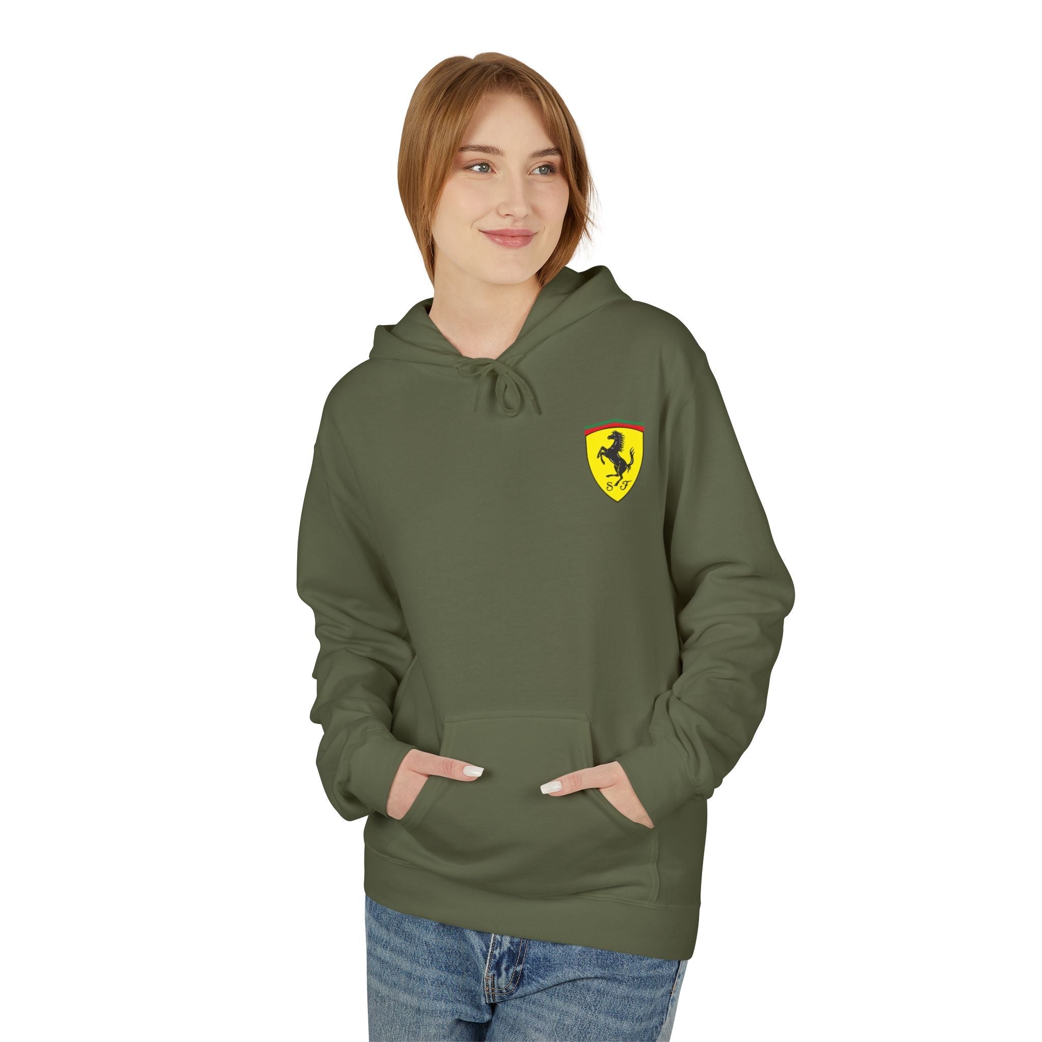 Vintage Ferrari F1 Racing Car Hoodie Prancing Horse Crest - Etna Gift